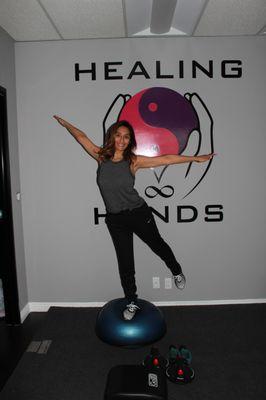 One Of Our  Pilates Instructors, Adriana, Showing Off Some Of Her Skills!