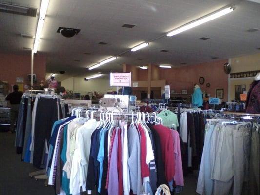 organzied, clean thrift shop