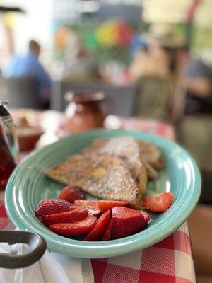 French toast, covered with cinnamon-sugar, like churros!