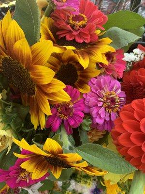 You can fresh, locally grown flowers at our market!