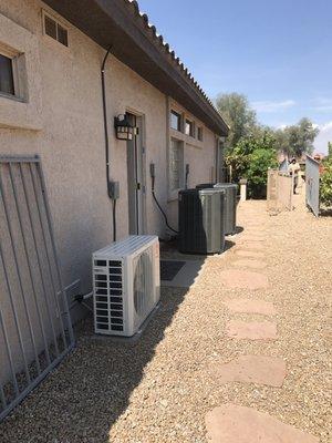 2) XV18 systems and a Trane mini split system for the garage.