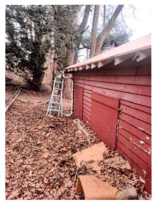 DB's shed, framed and new CDX plywood decking