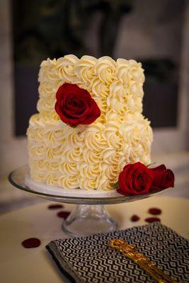 Rosettes Wedding Cake