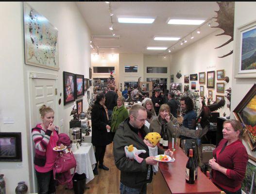 Join us for Troutdale's First Friday Art walk each month from 6-9 Wine tasting from Phelps creek