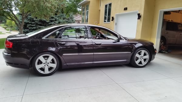 Audi A8 after exterior detailing that included removal of light scratches and swirls - thanks Chad!