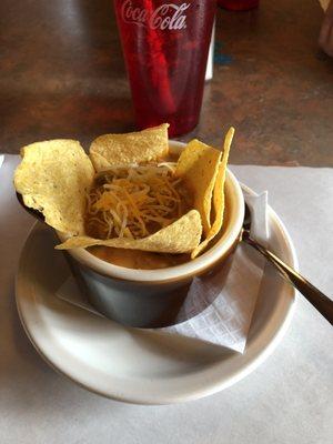 Chicken enchilada soup!