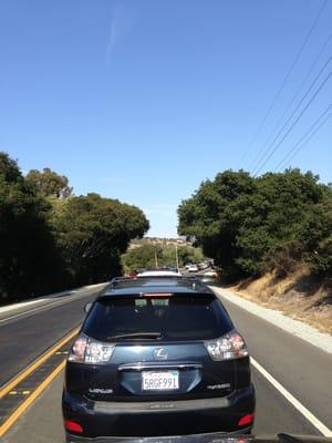 Monterey PD please let traffic go on the 68....the MOTOGP race traffic way. This is sad. Been on the 68 for 30 mins for a mile!