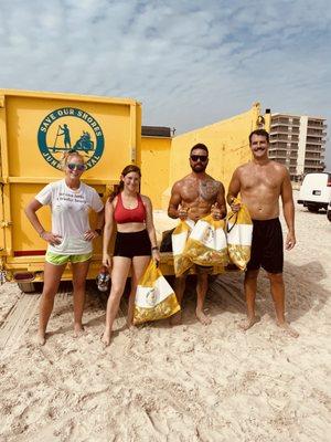 July beach clean up ave Our Shores Junk Removal Corpus Christi Texas