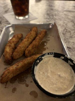 Fried pickles. Kinda overpriced for what you get.