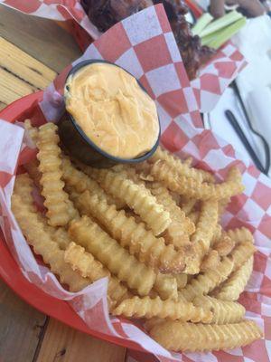 Fries with cheese sauce