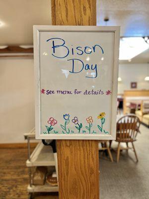 Bison Day is Thursday