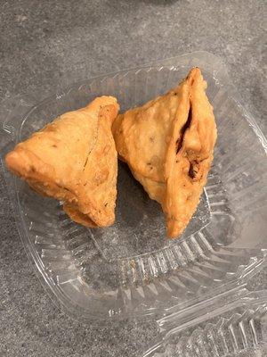 Meat Samosa Vegetable Samosa