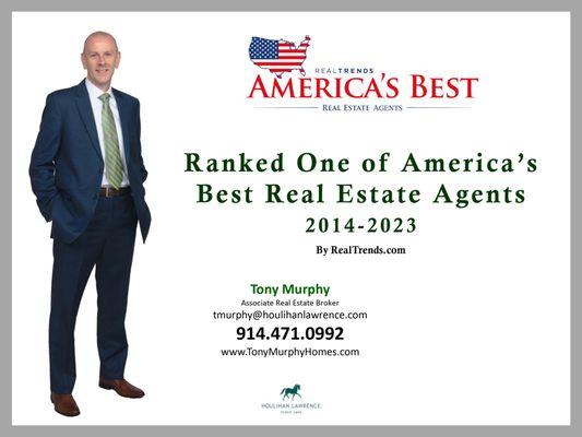 2014-2023 Ranked One of America's Best Real Estate Agents by Real Trends