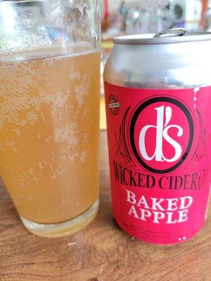 Refreshing and very flavorful Baked Apple from D's Wicked Cider.