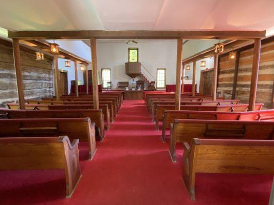 Christ church with wineglass pulpit