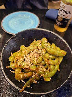 Spicy edamame