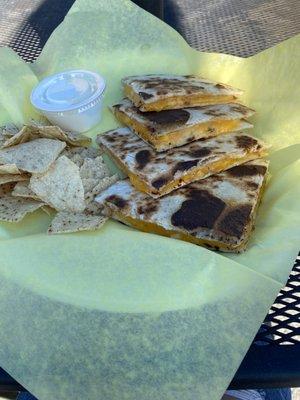 Cheese quesadilla. I wanted to try their bison quesadilla but it was not available.