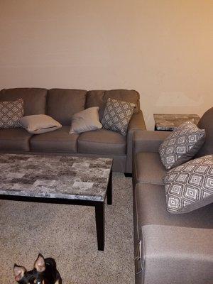 Just got my new 5 pcs livingroom set today.