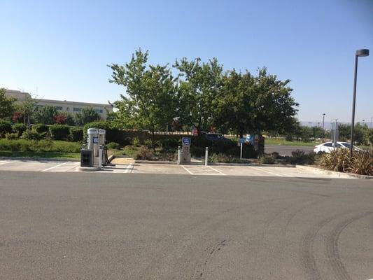 Vacuums, air and water plus car wash station.