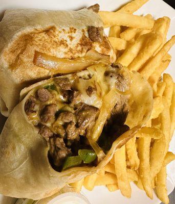 Steak burrito