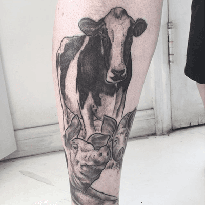 vegan tattoo themes by James Spooner