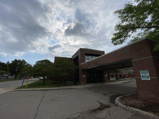 Main entrance Exterior of building