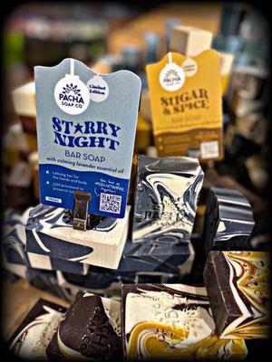 The Starry Night soap from Pacha Soap Co. reminds us of our favorite Hotel stomping grounds!!