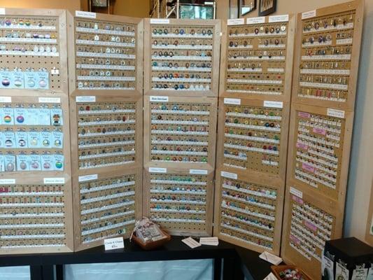 Hundreds of charms to choose from.