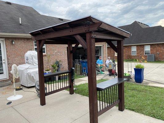 Assembled a customer's Pergola