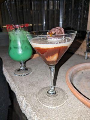 Moose Ball Chocolate Martini and The Grinch... fabulous