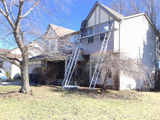 Board and batten siding install