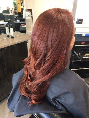 Piping copper Balayage