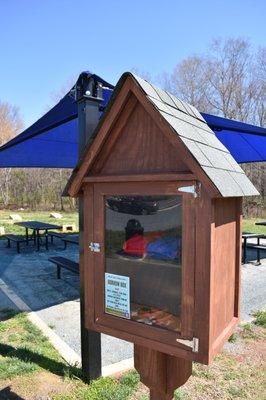 Borrow Box that has equipment for everyone to borrow from at the Medium Shelter