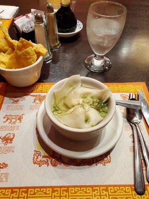 Wonton soup. Very tasty!