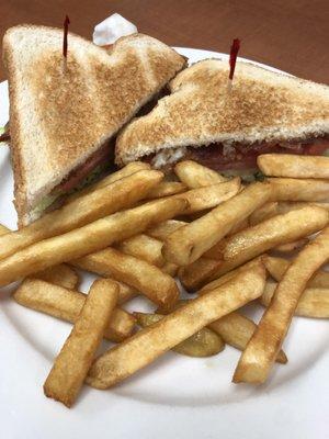 BLT comes with fries.