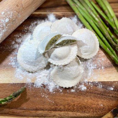 GF Asparagus Ravioli