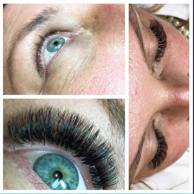 Classic one to one ....and dramatic 3 D-6D volume lashes available