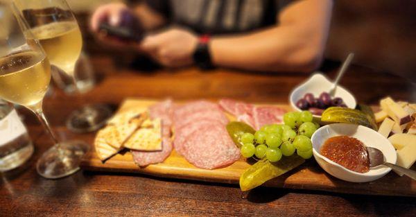 Cheese board (charcuterie board)