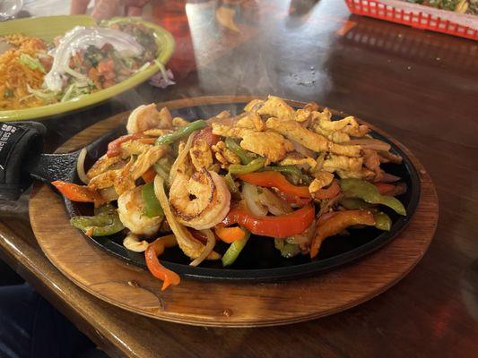 Chicken and Shrimp Fajitas