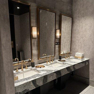 Upscale and clean restrooms