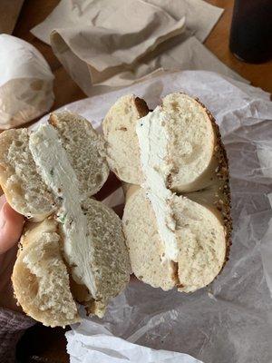 Scallion on Bagel