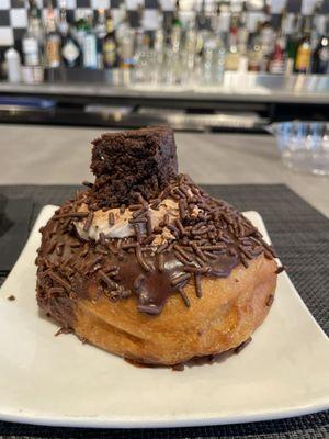 Chocolate Brownie Mousse Doughnut