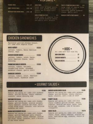 New menu