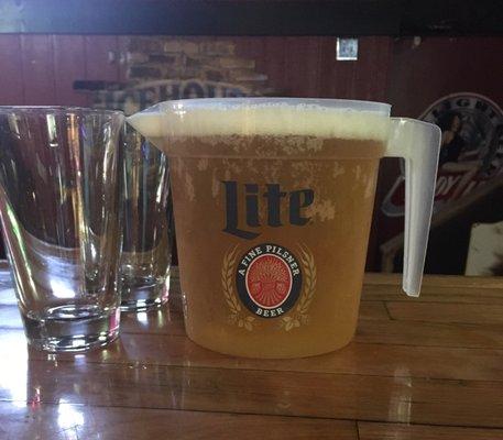 Miller Lite on draft! $4 pitchers every Tuesday & Thursday ALL DAY