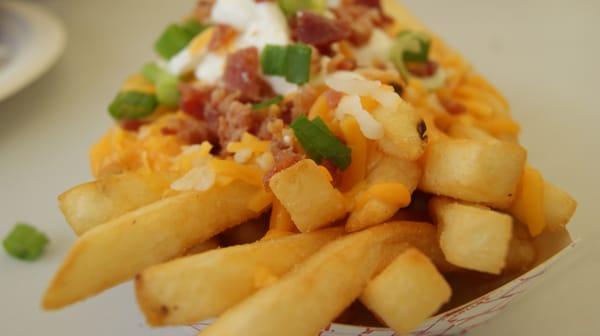 Twice baked potato fries from Three Queens Fancy Fries. A-ok. Nothing special for $7.00.