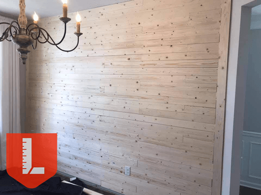 Custom Shiplap per the clients specification.