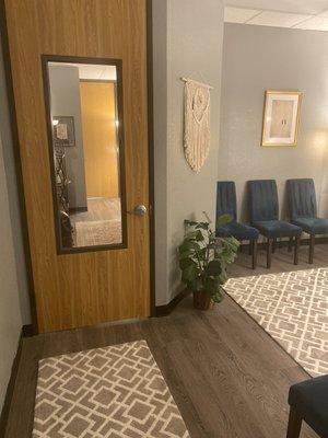 You can see through to our hallway to the therapy rooms