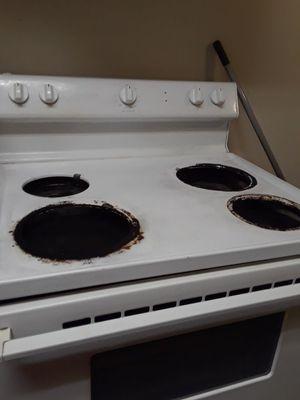 Stove top after cleaning