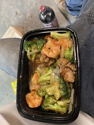 Steamed Shrimp Broccoli