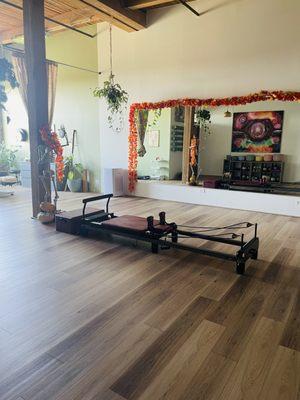 Transform your practice with private Reformer sessions!  Personalized sessions enhance strength and alignment for your unique journey.